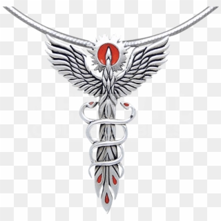 Medical Symbol With Phoenix Clipart