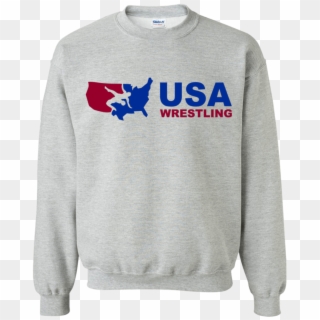 Agr Usa Wrestling Crewneck Pullover Sweatshirt - Ford Fiesta Christmas Sweater Clipart
