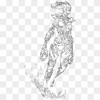 Skyrim Colouring Pages With Transparent Backgrounds - Figure Drawing Clipart