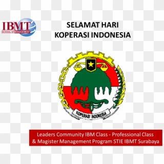 Stie Ibmt Koperasi Indonesia - Cooperative Clipart