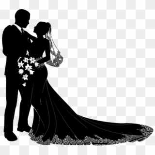 Bride Groom - Wedding Couple Vector Png Clipart