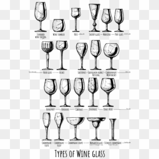 Bleed Area May Not Be Visible - Wine Glass Drawing Clipart