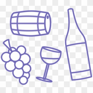 Wine Barrel Glass Drink Cellar Beverage Vine - Barrel Clipart