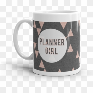 Rose Gold Triangle 'planner Girl' Mug - Holister Clipart
