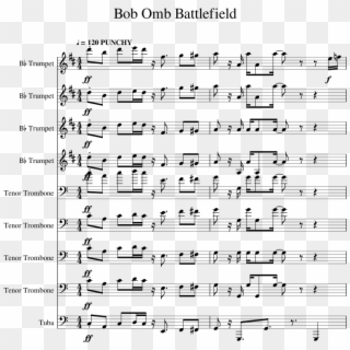 Bob Omb Battlefield Sheet Music 1 Of 13 Pages - Got Violin Clipart