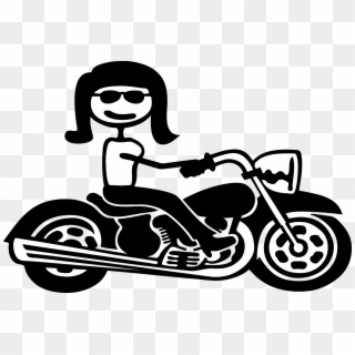 Stick Figure Motorcycles Clipart