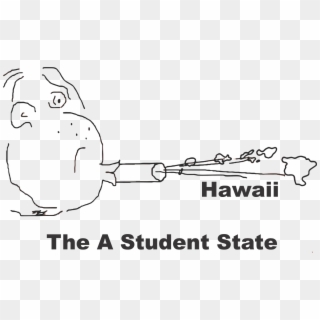 A Funny Map Of Hawaii - Commit Clipart