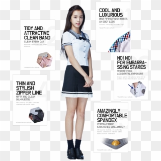 Img Girl2 Eng - Girl Smart School Uniform Korean Clipart