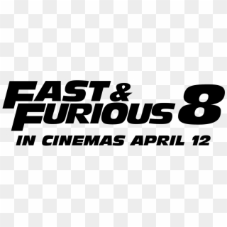 Fast And Furious 8 Logo Png - Black-and-white Clipart