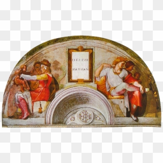 File - Michelangelo - Sistine Chapel - Lunette Eleazar - Eleazar And Mathan Michelangelo Clipart