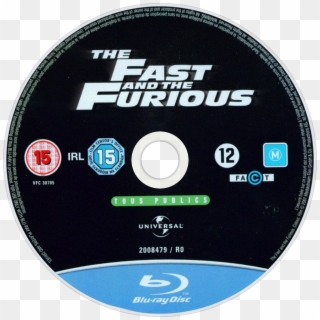 The Fast And The Furious Bluray Disc Image - Fast And The Furious Dvd Disc Clipart