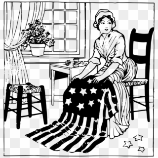 Betsy Ross Flag Flag Of The United States Drawing Computer - Betsy Ross Clipart - Png Download