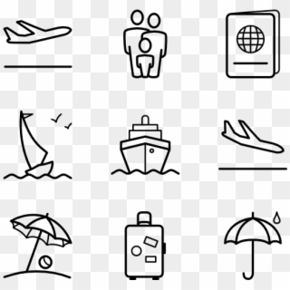 Summer Tourism - Tourism Black And White Clipart