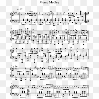 Meme Medley Sheet Music 1 Of 3 Pages - Sviridov Snowstorm Waltz Sheet Music Clipart