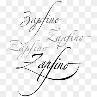 Calligraphy Underline Png - Zapfino Font Clipart