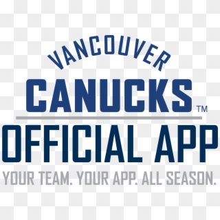 The New Official App Of Your Vancouver Canucks - Electric Blue Clipart