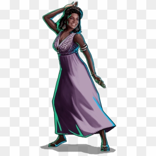 Dancing Uhura Full - Gown Clipart