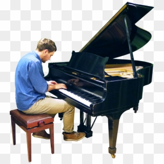 Playing Grand Piano - Person Playing Piano Png Clipart