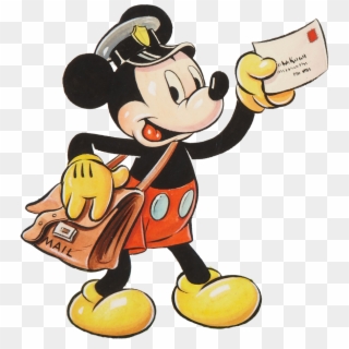 Fox Clipart Images Black And White - Mickey Mouse Mail Man - Png Download