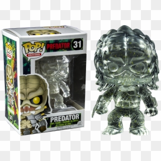 Cloaked Predator With Green Alien Blood Splatter Pop - Funko Pop Predator Clear Clipart