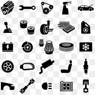 Car Accessories Icon Png , Png Download - Parts And Accessories Icon Clipart