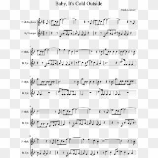 Baby, It's Cold Outside Sheet Music Composed By Frank - Zelda Lost Woods Sheet Music Guitar Clipart