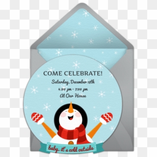 Baby, It's Cold Outside Online Invitation - Holiday Festival Christmas Clipart