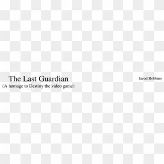 The Last Guardian - Ion Audio Clipart