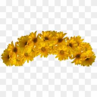 Transparent Flower Crown Png - Yellow Flower Crown Png Clipart