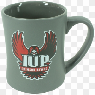 Mug, Grey Matte, Full Hawk Logo Clipart