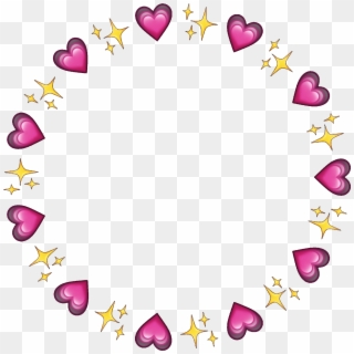 Circle Frame Circleframe Hearts Sparkles Emojis Icon Clipart