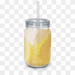 Plastic Mason Jar With Lemonade - Candle Clipart