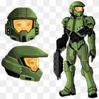 Design Sketches For The Master Chief Redesign Clipart