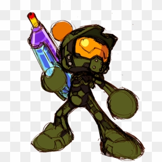 Great Chance To Review How Master Chief Landed As An - Animated Master Chief Clipart