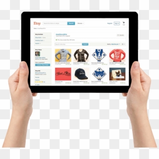Etsy On Tablet - Tablet Computer Clipart