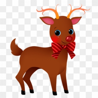 Cute Reindeer Clipart Christmas Reindeer Clipart 6 - Transparent Reindeer Clipart - Png Download