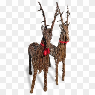 Buy Xmas, Christmas Wicker Reindeer - Reindeer Clipart