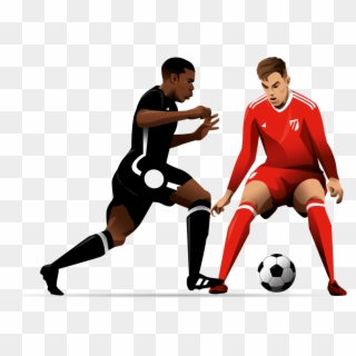 Football Player - Kick Up A Soccer Ball Clipart