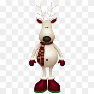Natal Png, Santa And Reindeer, White Reindeer, Christmas - Reindeer Clipart