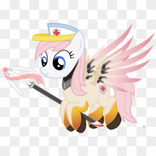 Arifproject, Flying, Mercy, Nurse Redheart, Overwatch, - Nurse Redheart Mercy Clipart