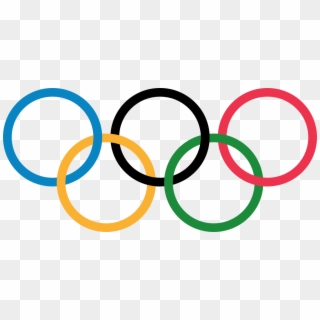 Olympic Rings With Transparent Rims - Olympics Logo Clipart