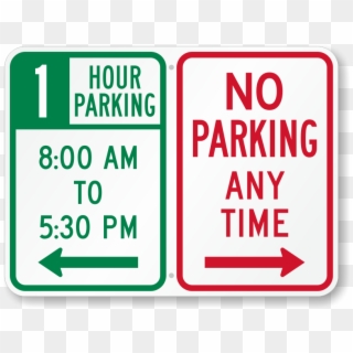 Zoom - Personalize - No Parking With One Arrow Clipart