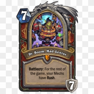 Dr Boom Mad Genius Png Image - Hearthstone Dr Boom Mad Genius Clipart