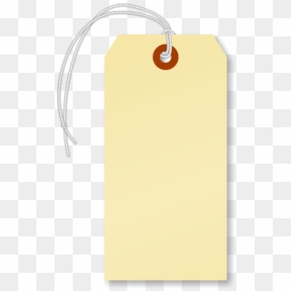 Blank Manila Cardstock Tag With Elastic - Coquelicot Clipart