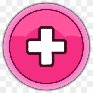 This Free Icons Png Design Of Pink Button Plus Clipart