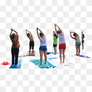 Yoga Group - People Doing Yoga Cut Out Clipart