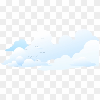 Banner Freeuse Library Brand Cloud Blue Seagull Clouds - Cartoon Clipart
