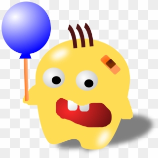This Free Icons Png Design Of Monster With A Balloon - Cartoon Cute Creature Png Clipart