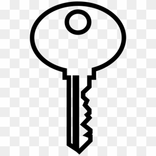 Oval Key Outline Comments - Key Outline Image Png Clipart