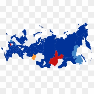 Russia Map Png , Png Download - Russian Elections 2018 Map Clipart